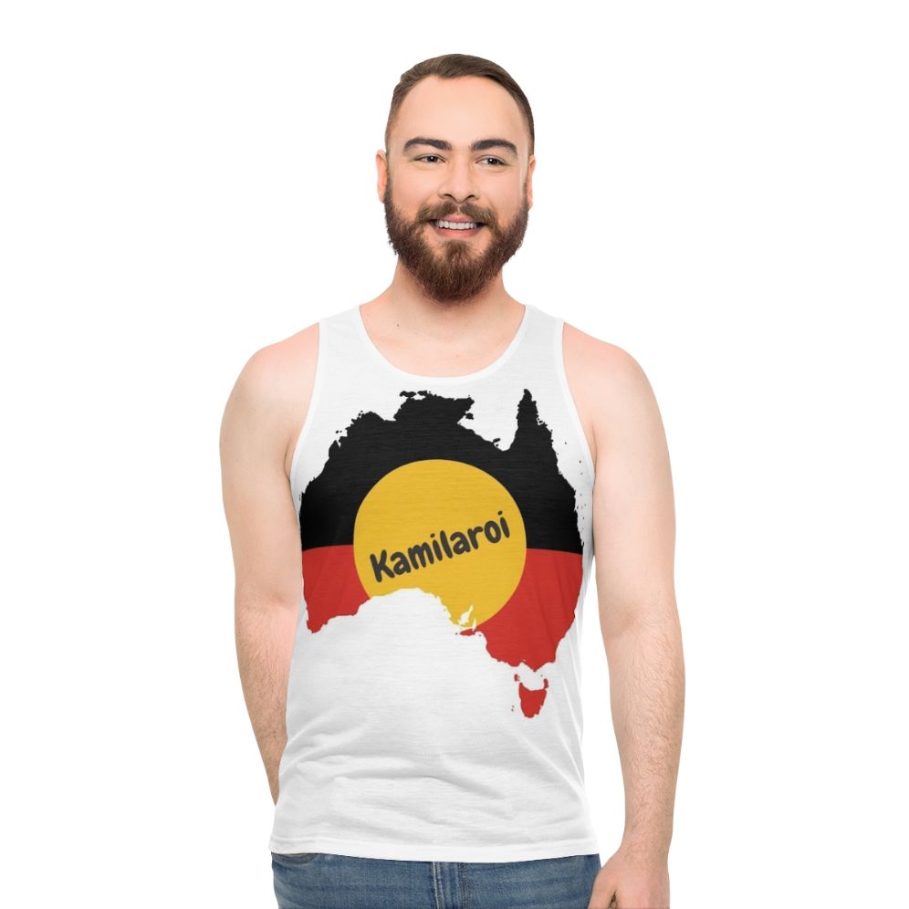 Kamilaroi Aboriginal Australian Unisex Tank Top - men