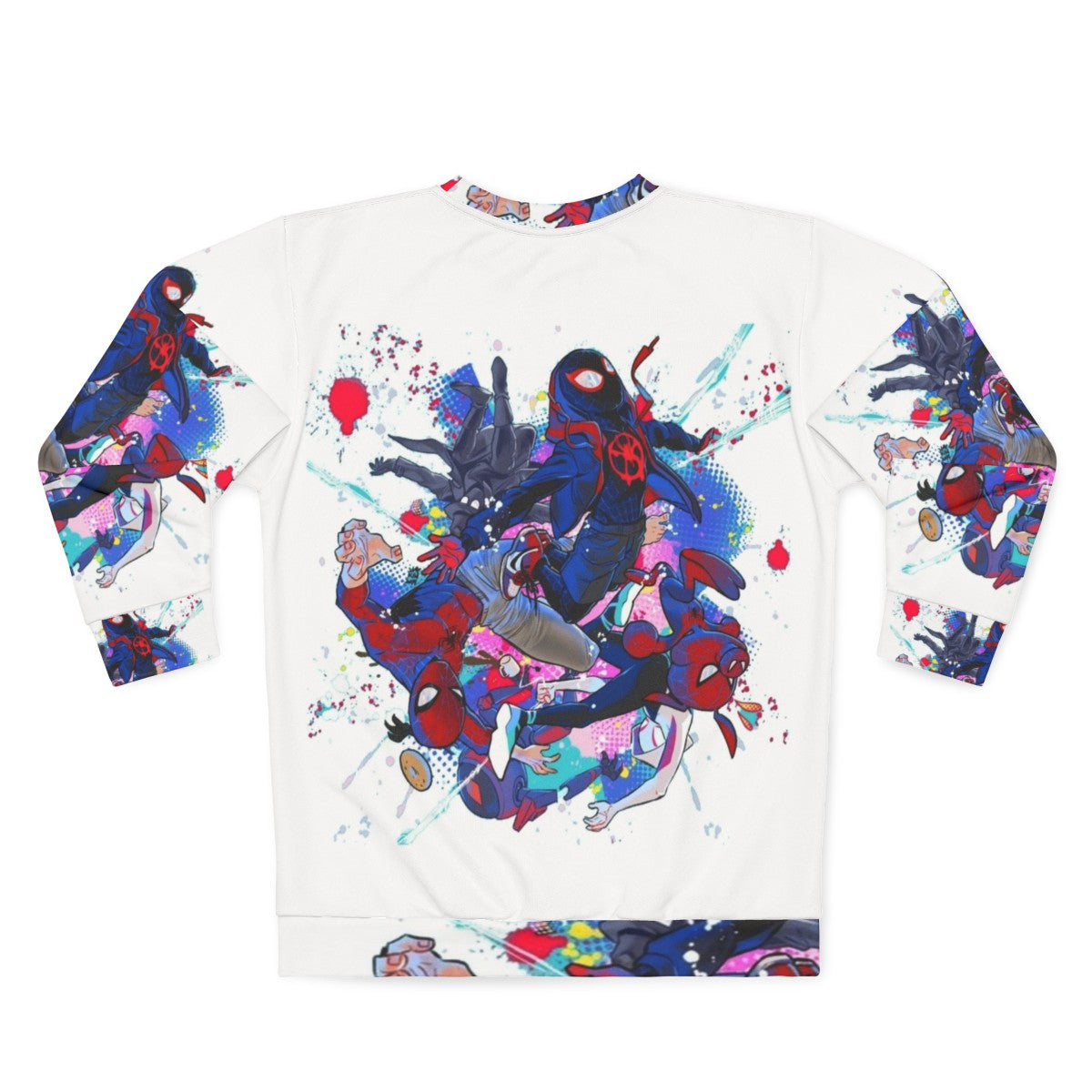 Spider-Verse Spiderman Superhero Sweatshirt - Back