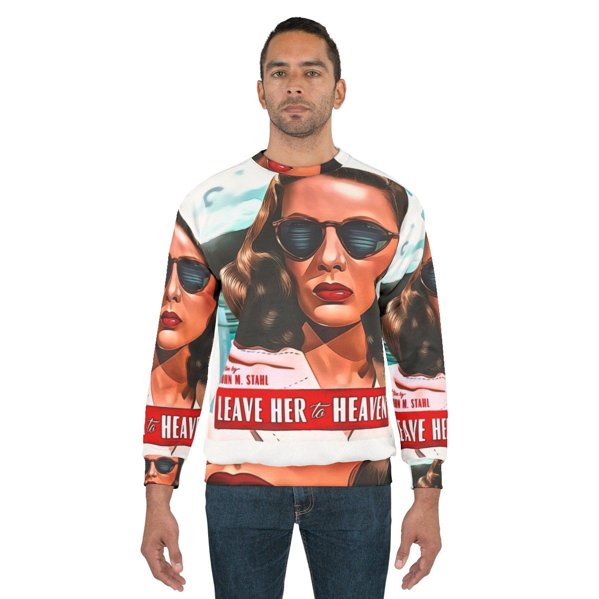 "Leave Her To Heaven" Sweatshirt Featuring Gene Tierney, Classic Hollywood Actress - men