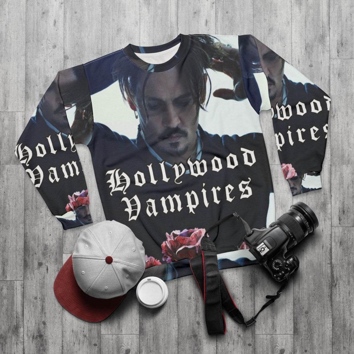 Hollywood Deep Vampires 2021 Tour Cahpeko Vampire Sweatshirt - flat lay