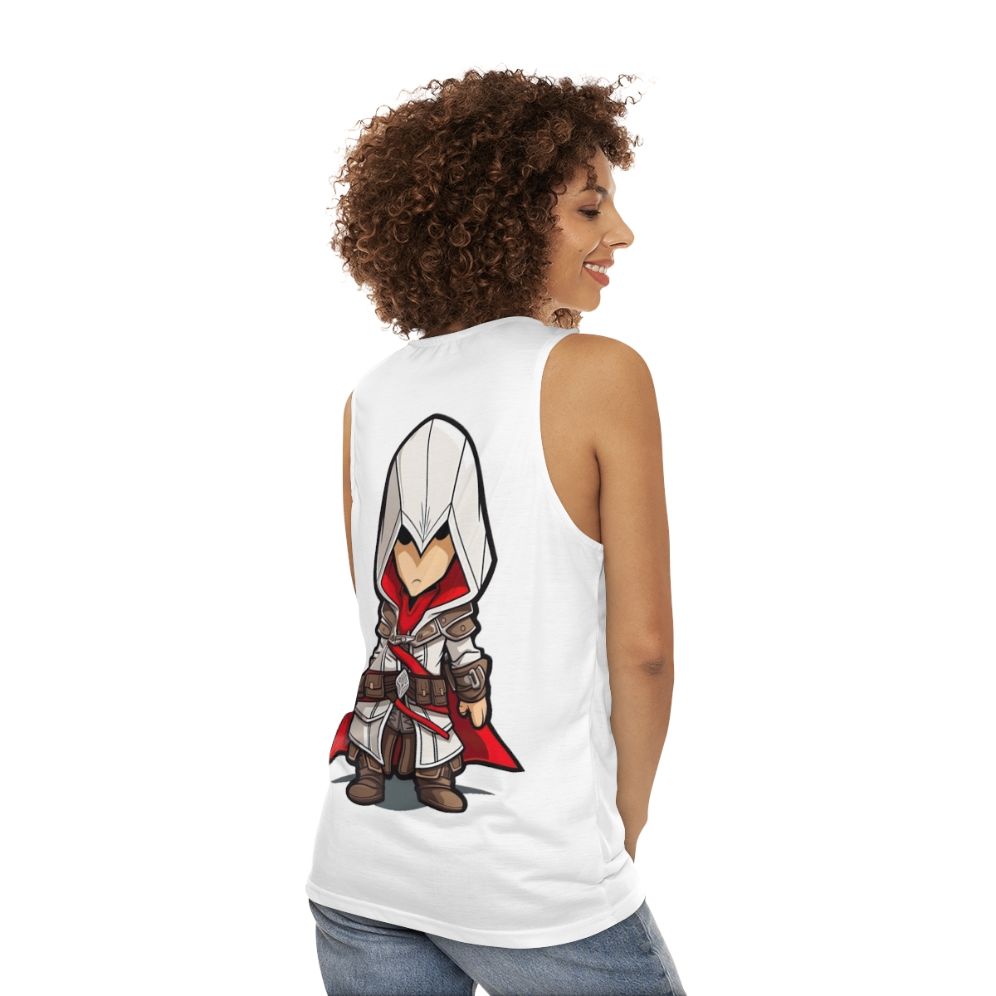 Chibi Assassins Creed Unisex Tank Top - women back