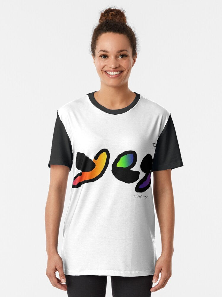 Yes - Talk Graphic T-Shirt featuring the iconic progressive rock band - Women