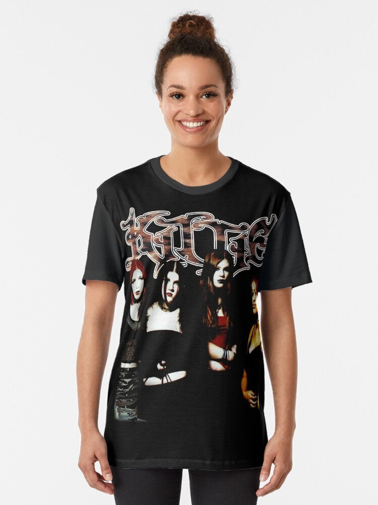 Kittie Spit Nu-Metal Graphic T-Shirt - Women