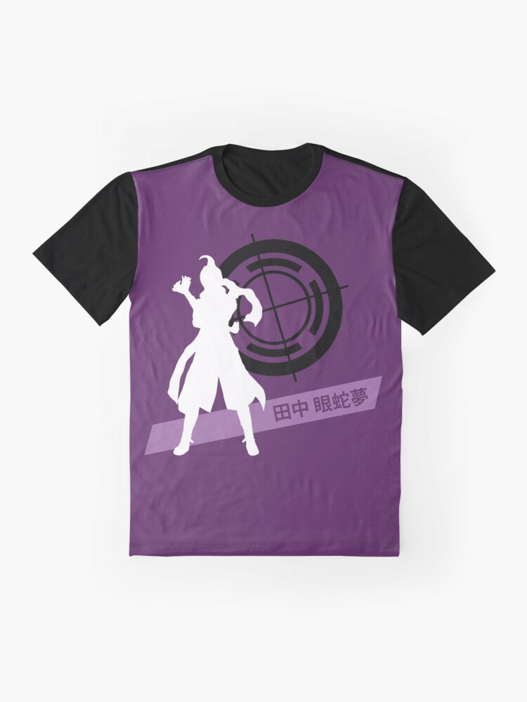 Gundam Tanaka Silhouette Graphic T-Shirt - Anime and Gaming Merchandise - Flat lay