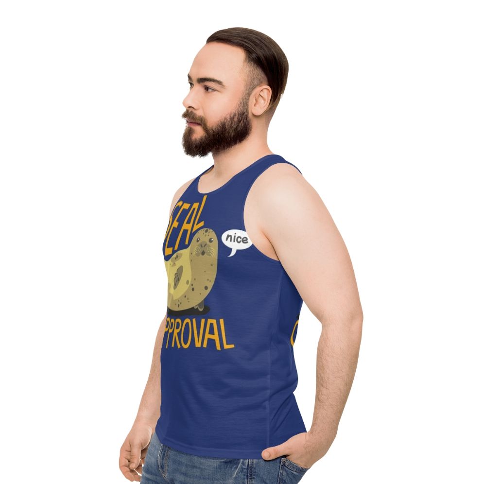 Seal of Approval Unisex Tank Top - men side