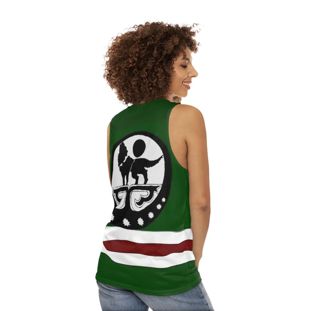 Chechen Flag Unisex Tank Top - women back