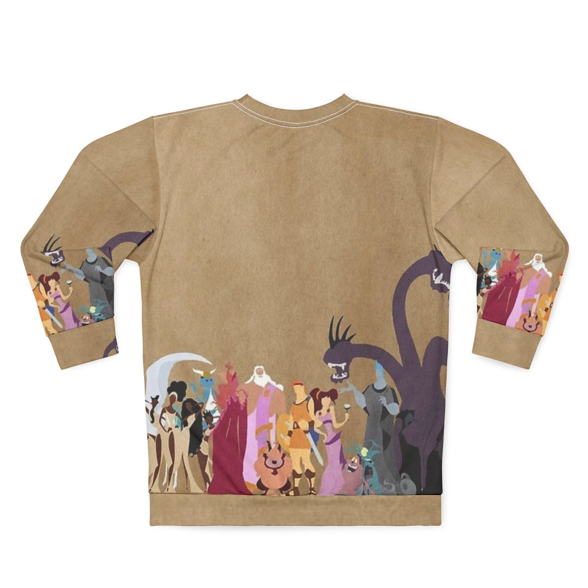 Hercules Sweatshirt with Mythological Hero Design - Back