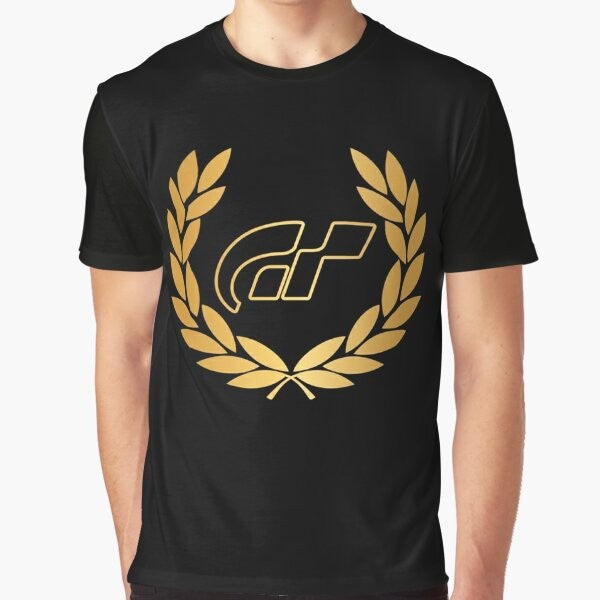 Gran Turismo 7 Graphic T-Shirt featuring the iconic logo and branding of the popular racing video game