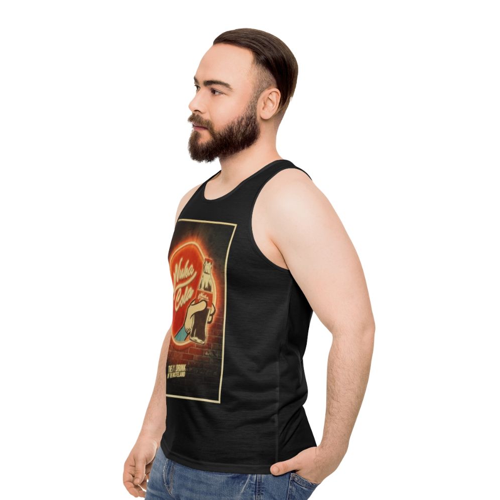 Nuka Cola inspired unisex tank top - men side