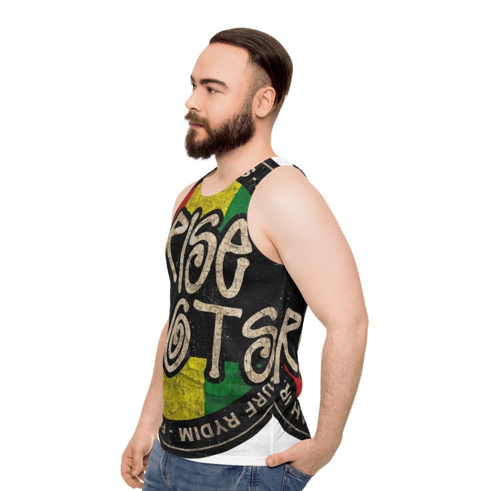 Vintage reggae unisex tank top - men side