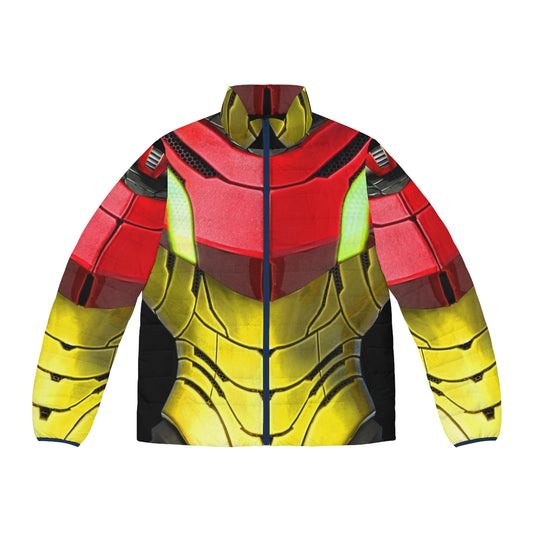 Samus Aran's Varia Suit Puffer Jacket - Metroid Inspired Cosplay Outerwear