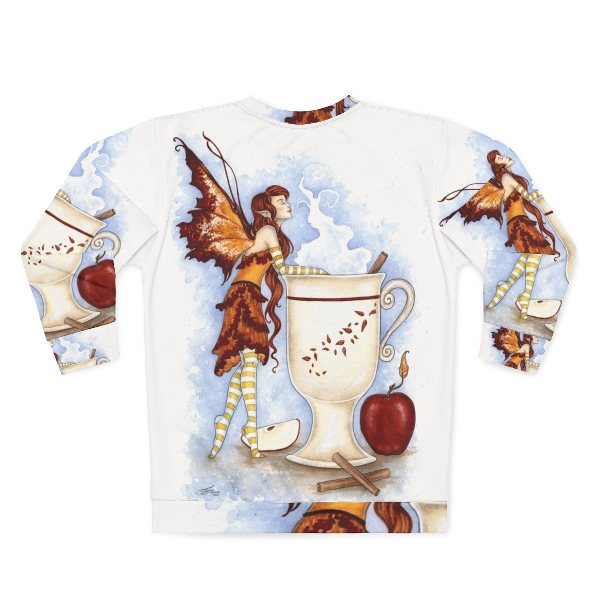 Cider Faery Sweatshirt featuring a fairy design - Back