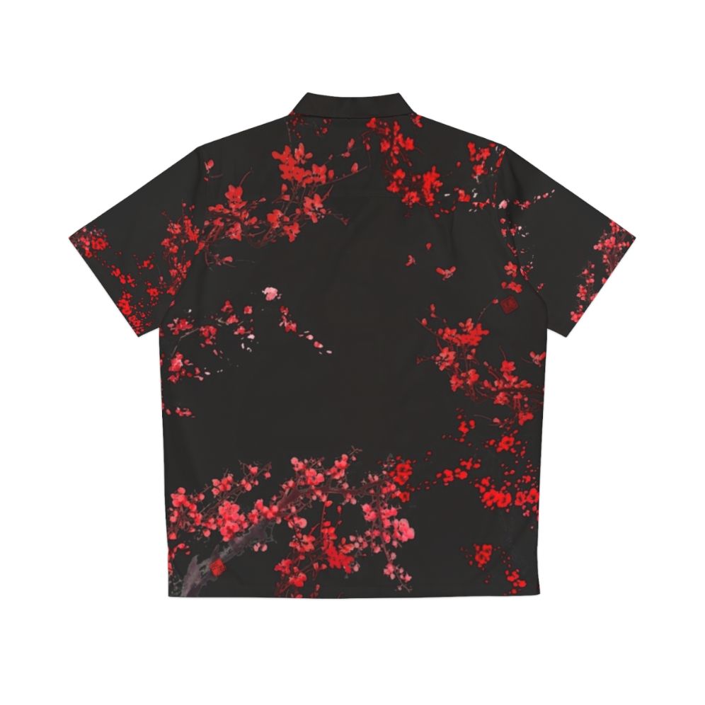 Cherry Blossom Hawaiian Shirt with Sakura Flowers - Back