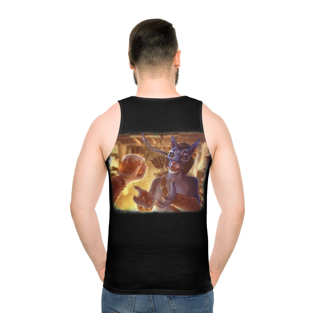 Inigo's Sweetroll Unisex Gaming Tank Top - men back