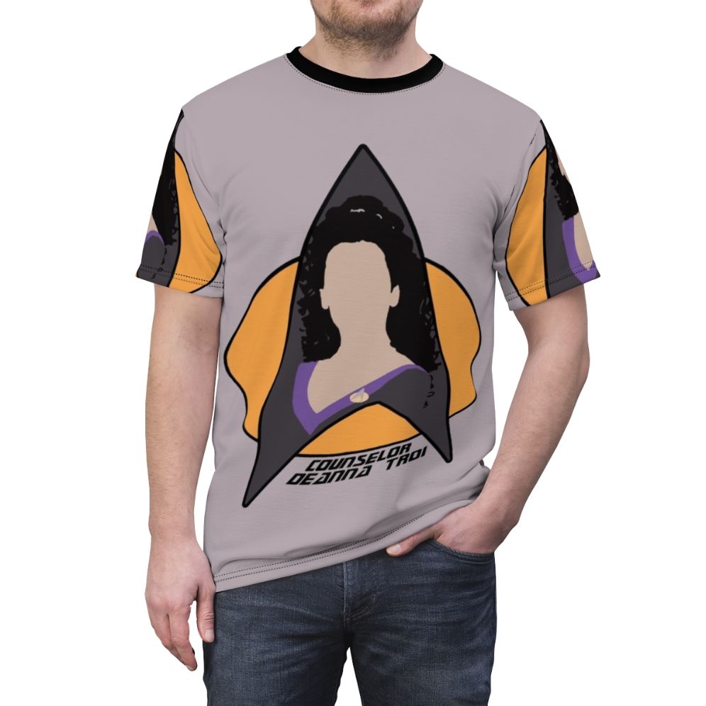 Deanna Troi inspired Star Trek: The Next Generation AOP T-shirt - men front