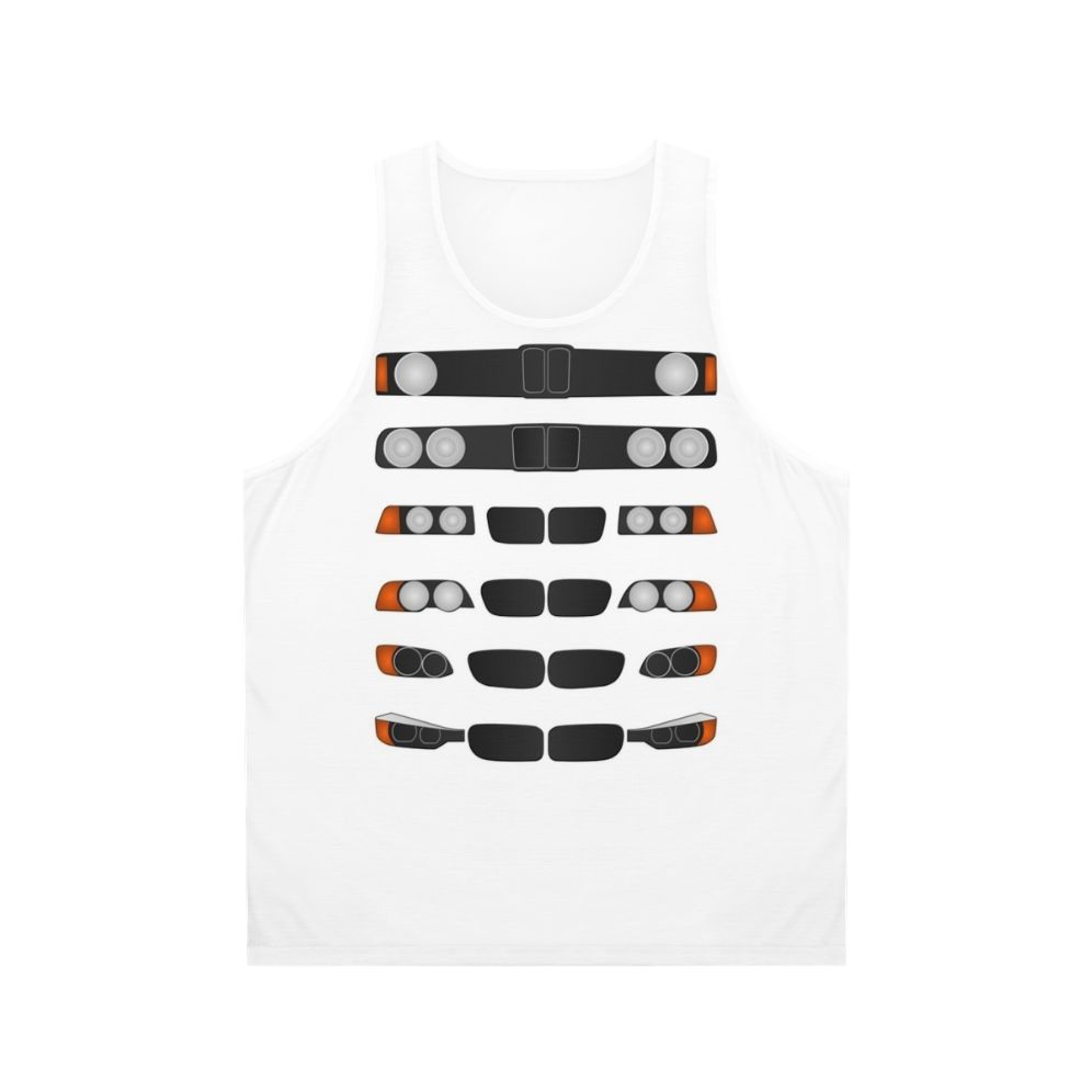 Motorsports inspired unisex tank top