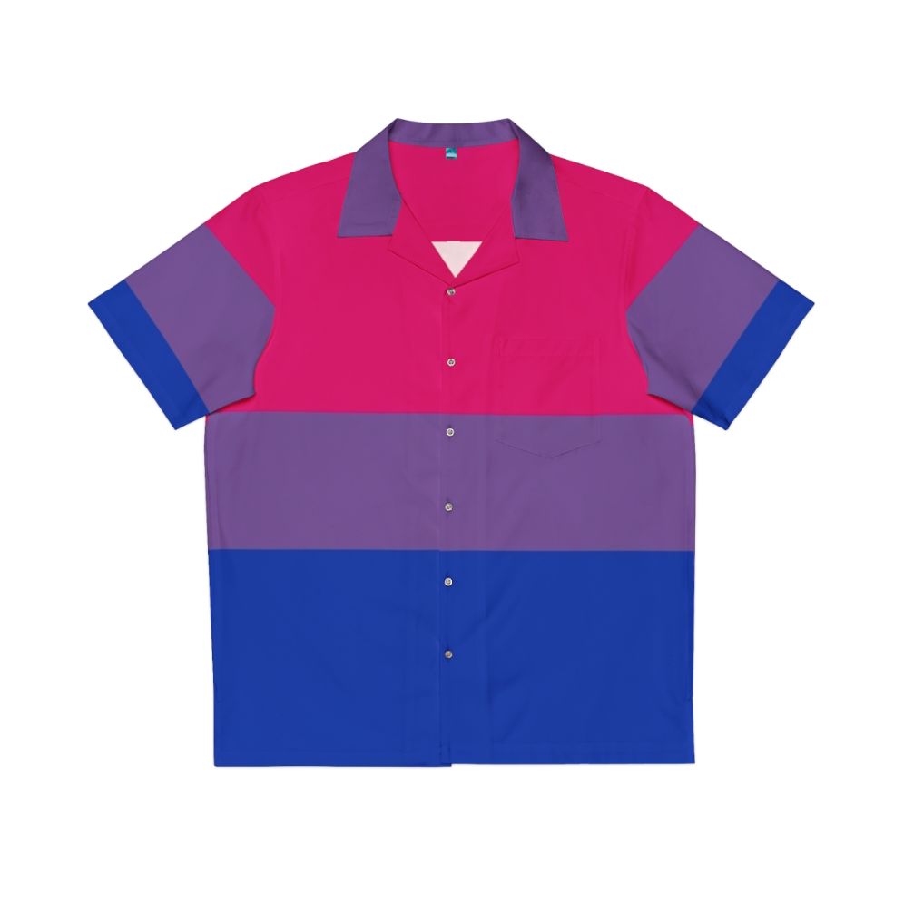 Bisexual Pride Hawaiian Shirt with Rainbow Colors