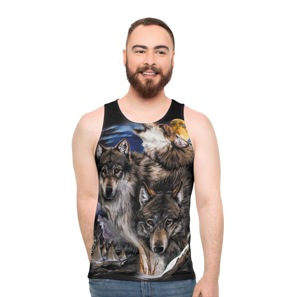 Howling Wolves Unisex Tank Top - men