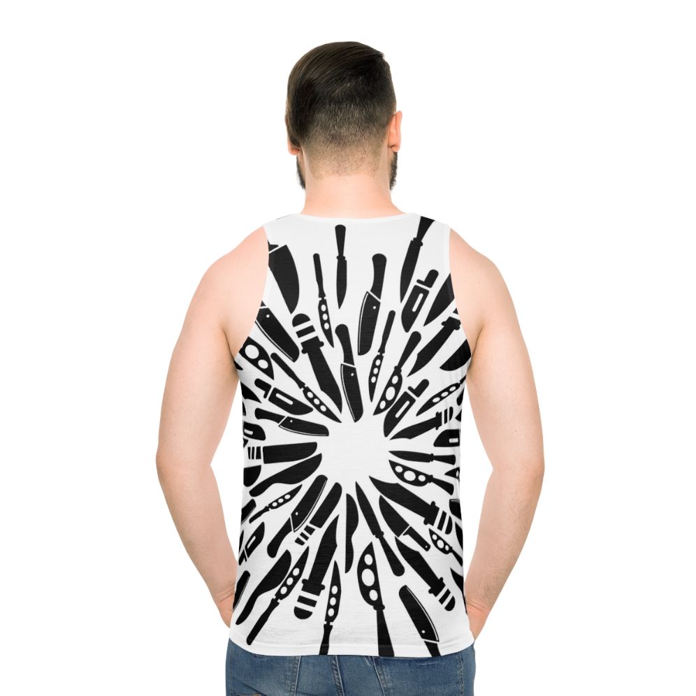 Knives Out Inspired Unisex Tank Top - men back