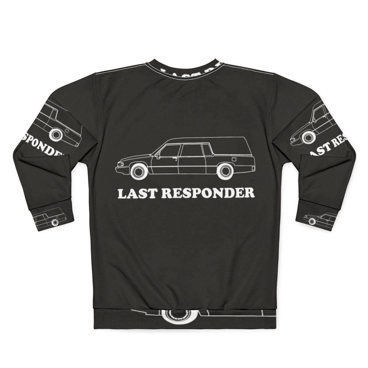 Last Responder Funeral Sweatshirt - Back