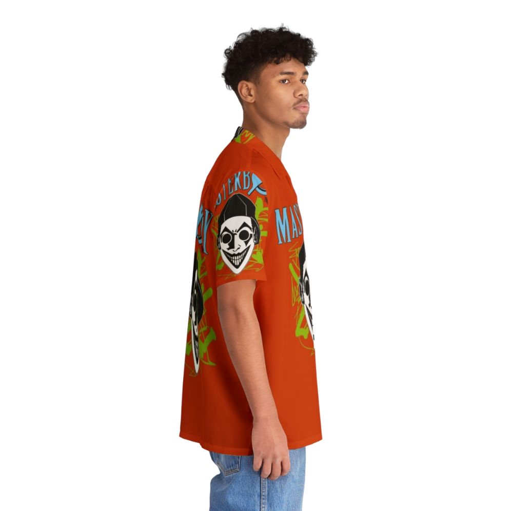 Retro 90s dance music-inspired Hawaiian shirt with Masterboy design - People Pight