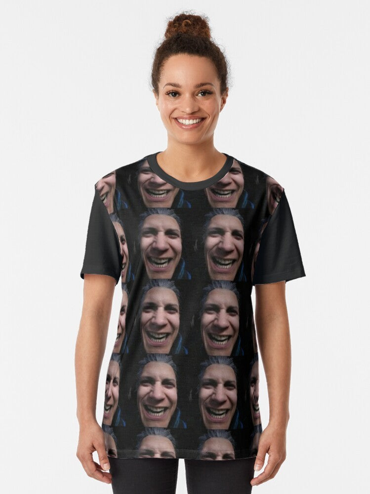 Cursed Vergil from Devil May Cry graphic design on a t-shirt - Women