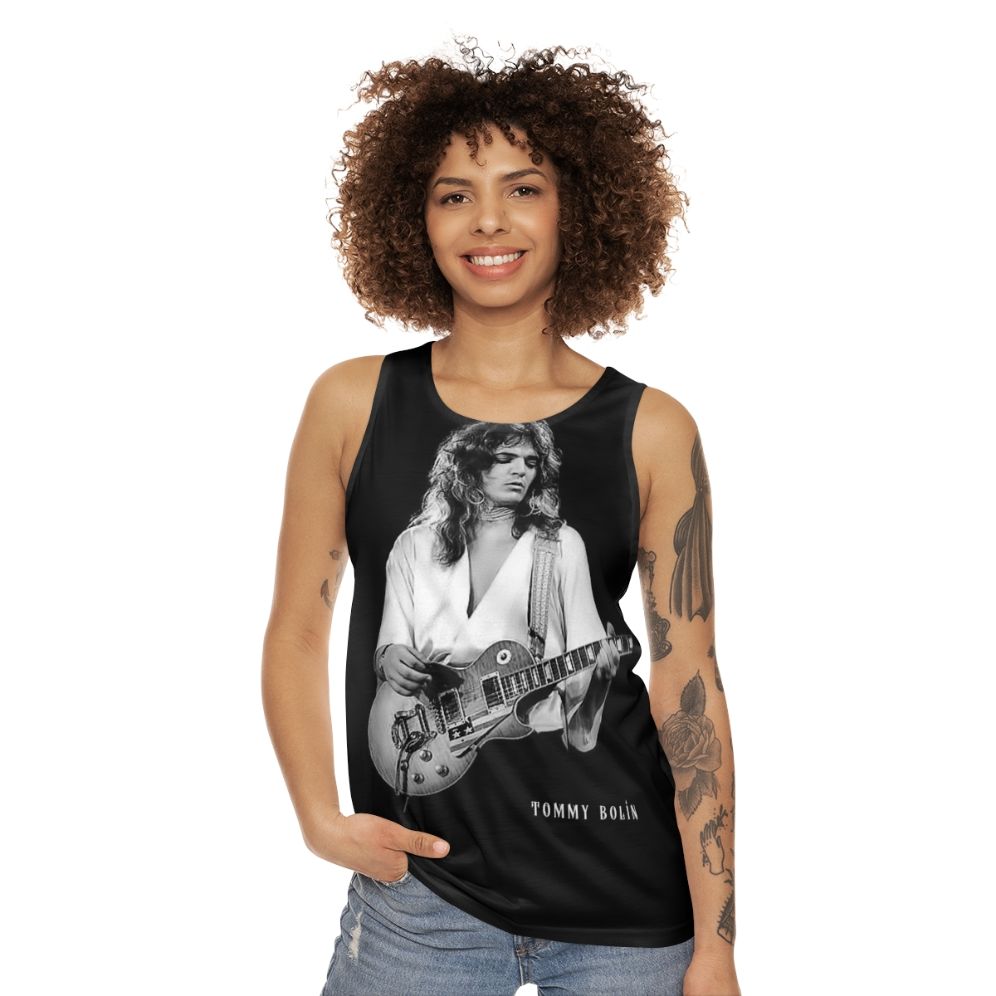 Tommy Bolin classic rock 70s music unisex tank top - women