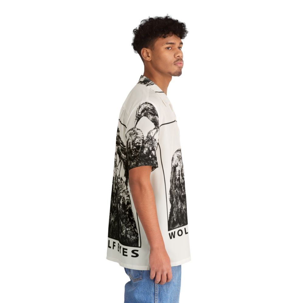 Haunting wolf eyes burned mind Hawaiian shirt - People Pight