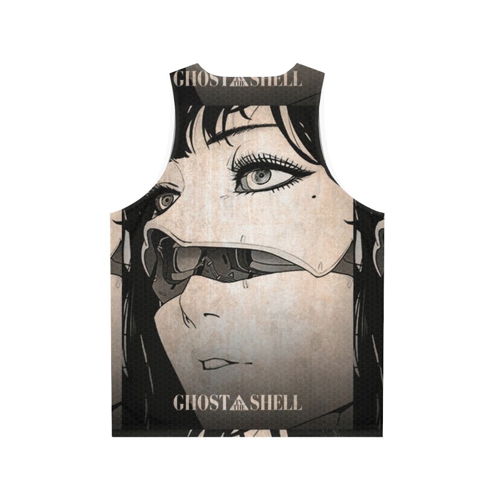 Ghost in the Shell Unisex Cyberpunk Tank Top - Back