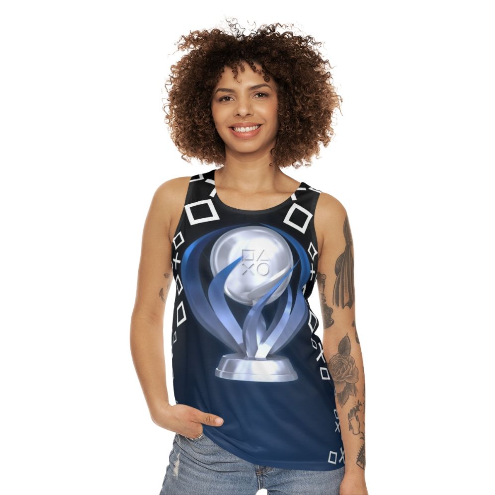 Platinum Trophy Unisex Gaming Tank Top - women