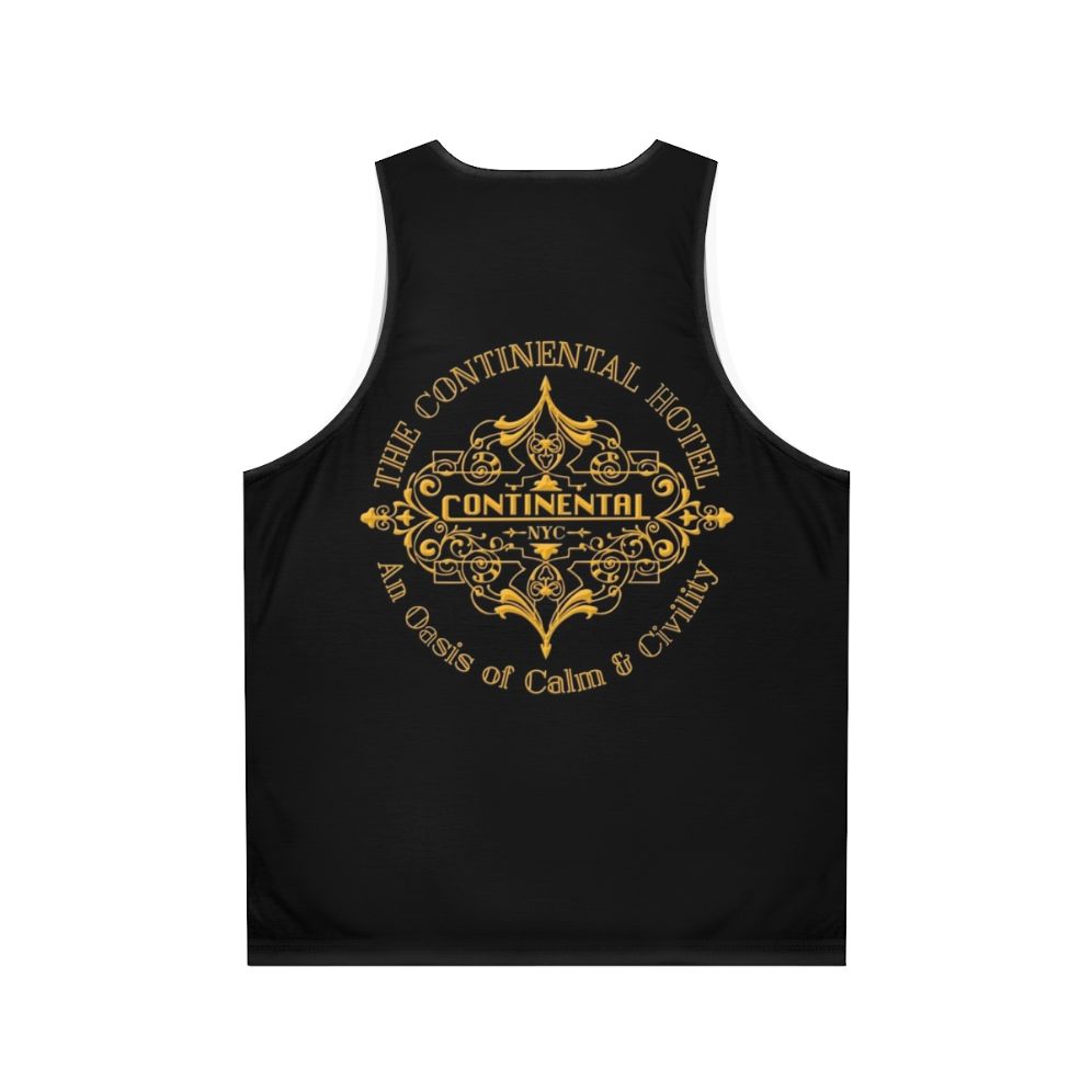 Unisex Continental Hotel Tank Top - Back