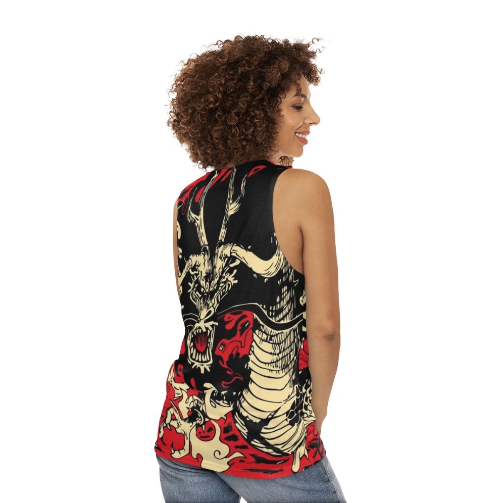 One Piece Kaido The Dragon Unisex Tank Top - women back