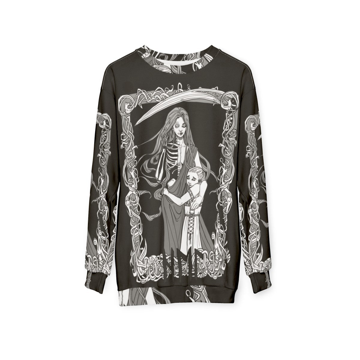 Hel Norse Mythology Pagan Odin Sweatshirt - hanging