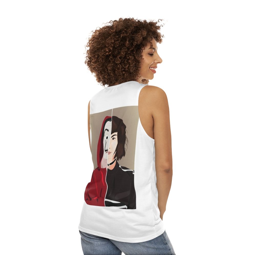 Tokyo Money Heist La Casa de Papel Unisex Tank Top - women back