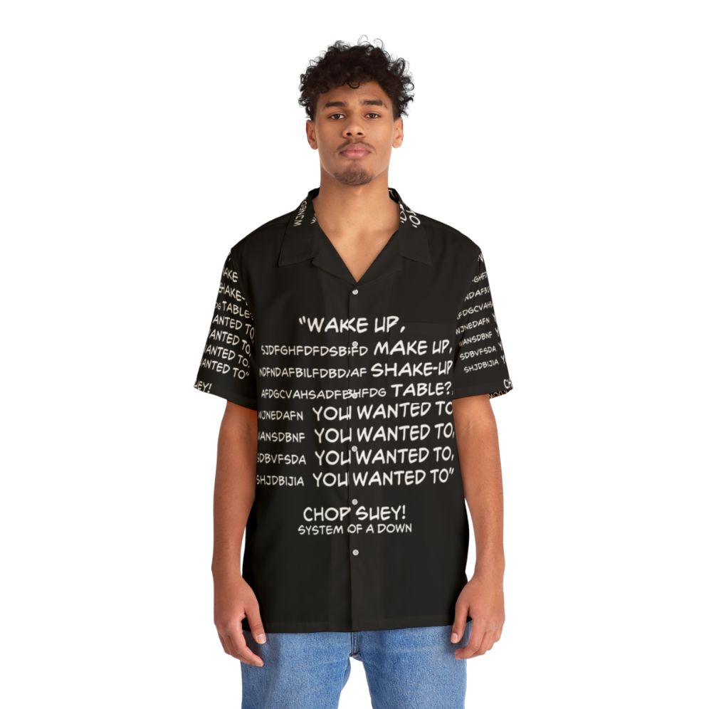 System of a Down Chop Suey Themed Hawaiian Shirt - People Front