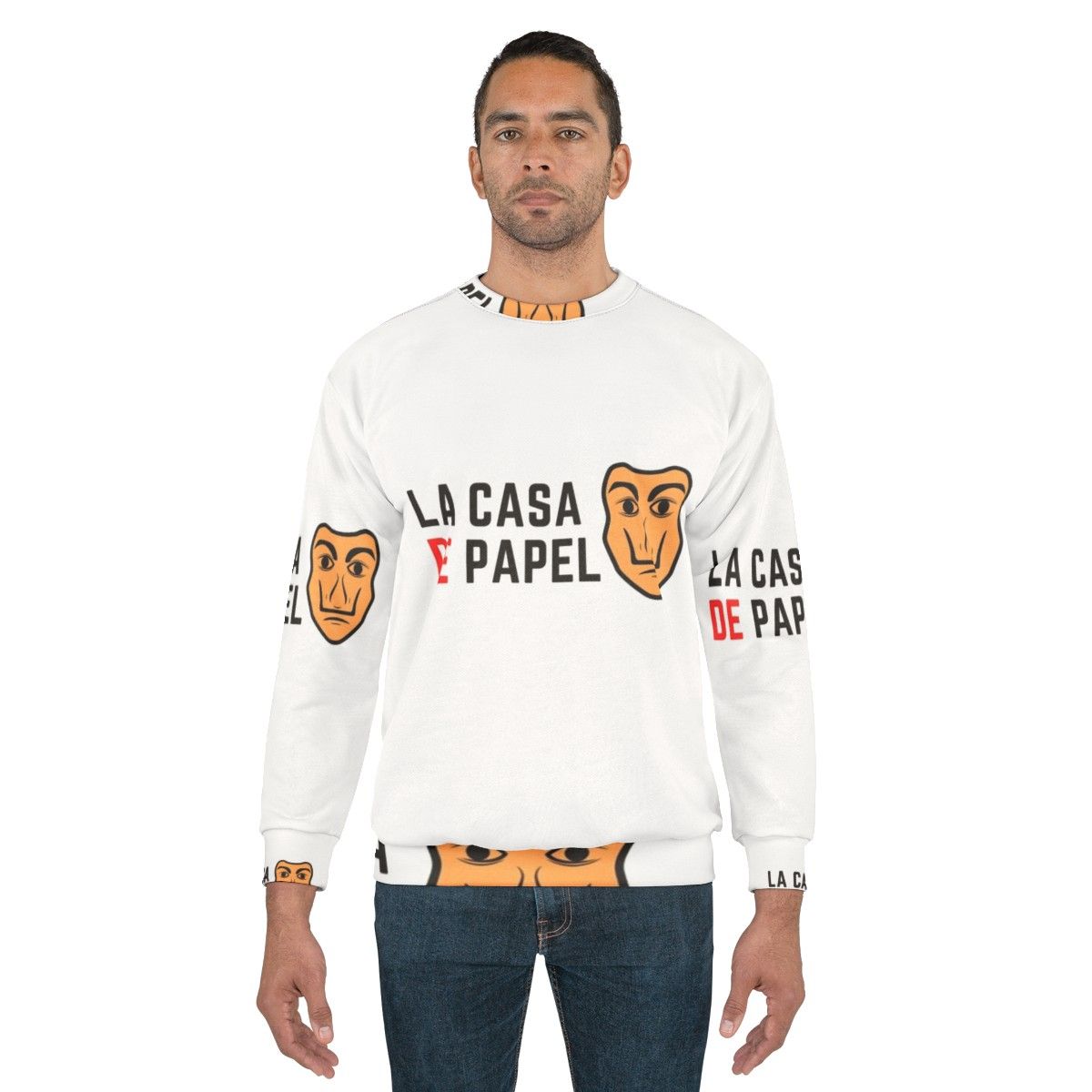 Money Heist Sweatshirt with La Casa De Papel TV Show Logo - men