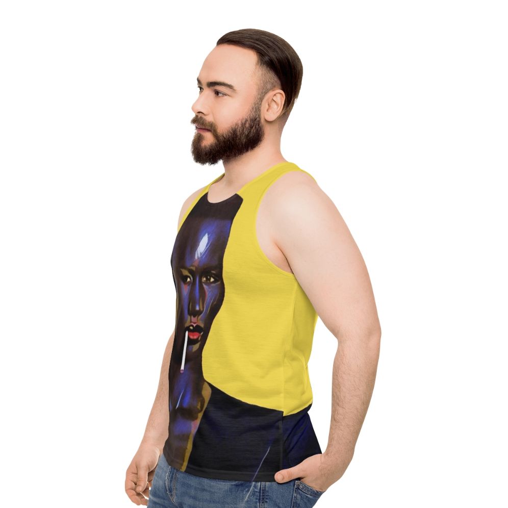 Grace Jones Unisex Tank Top - men side