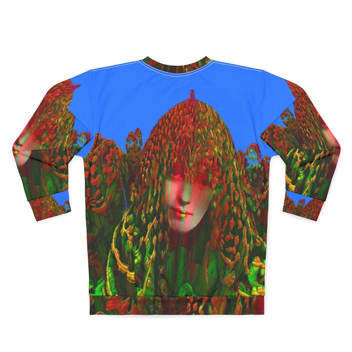 Dreadlock Holiday Sweatshirt with Music Festival and Concert Themed Graphics - Back