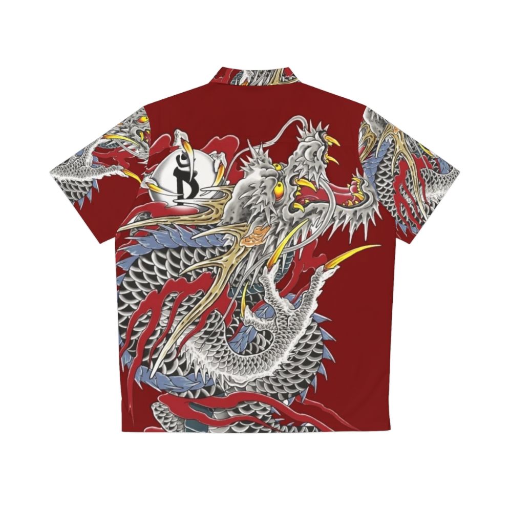 Yakuza dragon tattoo Hawaiian shirt - Back