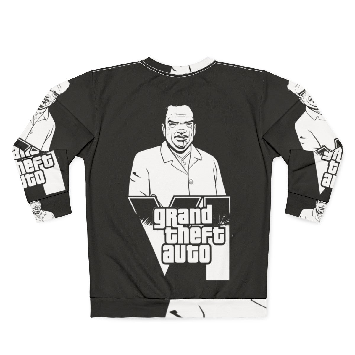 Grand Theft Auto Sweatshirt featuring classic GTA video game graphics - Back