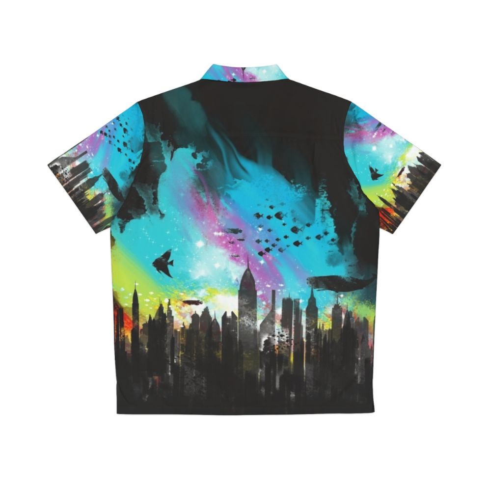 Bioshock-inspired "Sunset on Rapture City" Hawaiian Shirt - Back