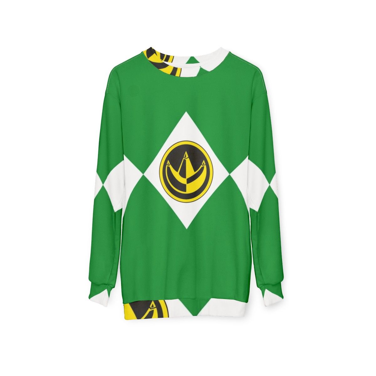 Green Ranger Power Rangers Sweatshirt - hanging