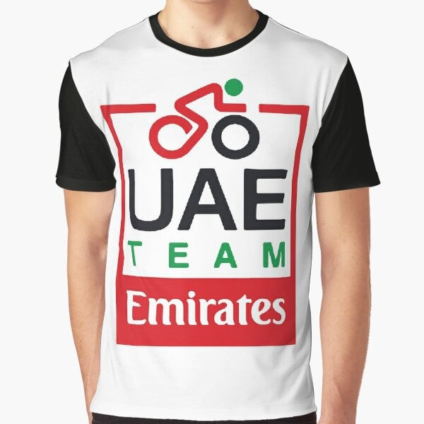 UAE Team Emirates Pro Cycling Graphic T-Shirt featuring Tadej Pogacar