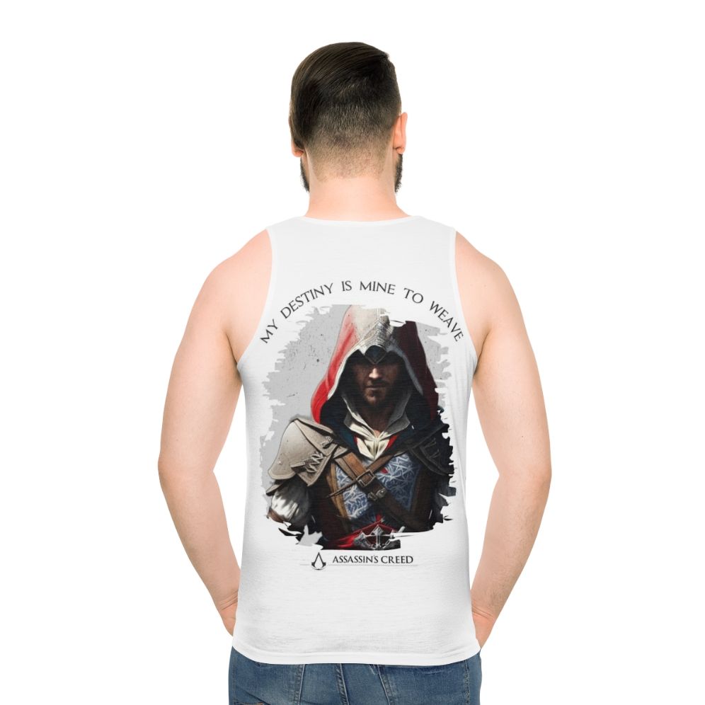 Unisex Assassin's Creed Destiny Design Tank Top - men back