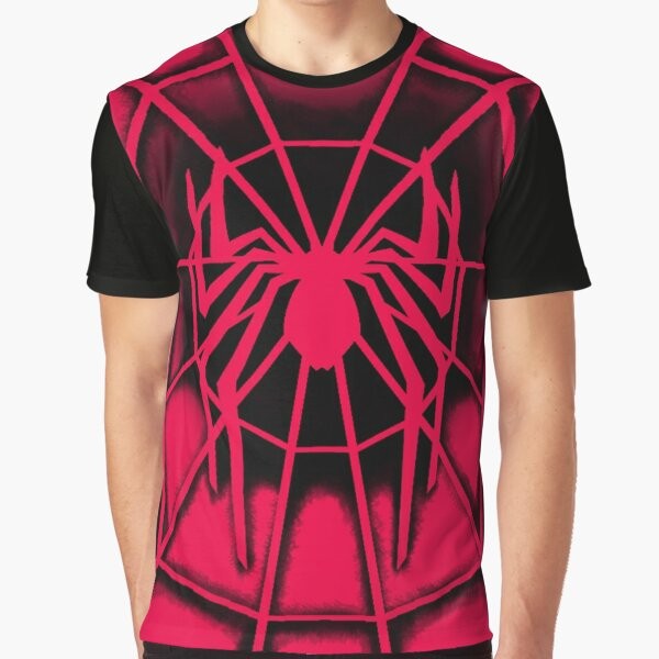 A graphic t-shirt featuring the Human Spider, a spiderman-inspired design from 2002.