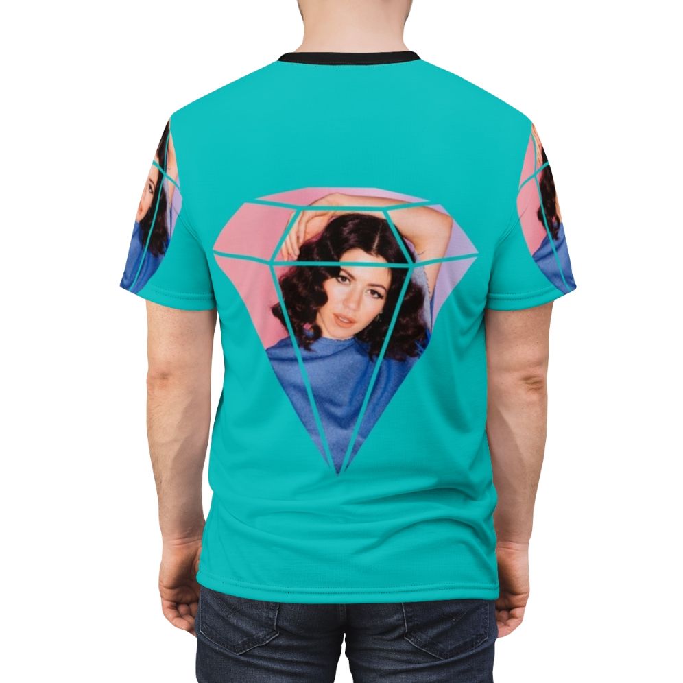 A high-quality t-shirt featuring the iconic Marina and the Diamonds design for music fans. - men back