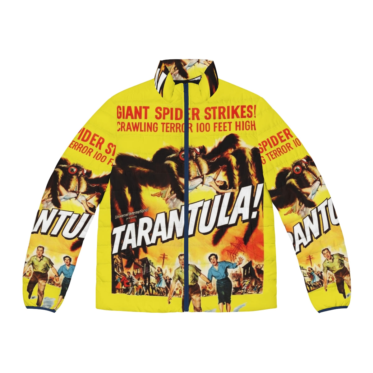 Tarantula Puffer Jacket - Retro Sci-Fi Horror Movie Inspired Apparel