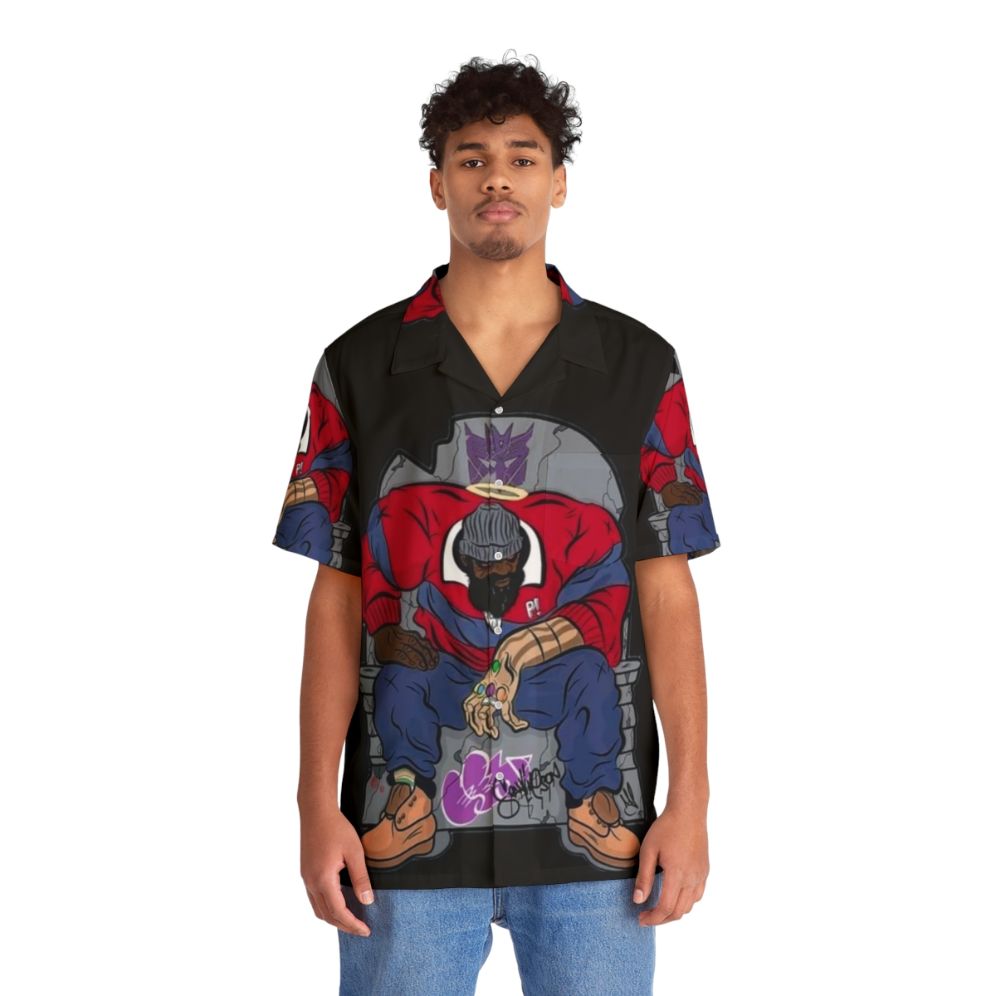 Sean P Hawaiian Shirt featuring tropical patterns - People Front