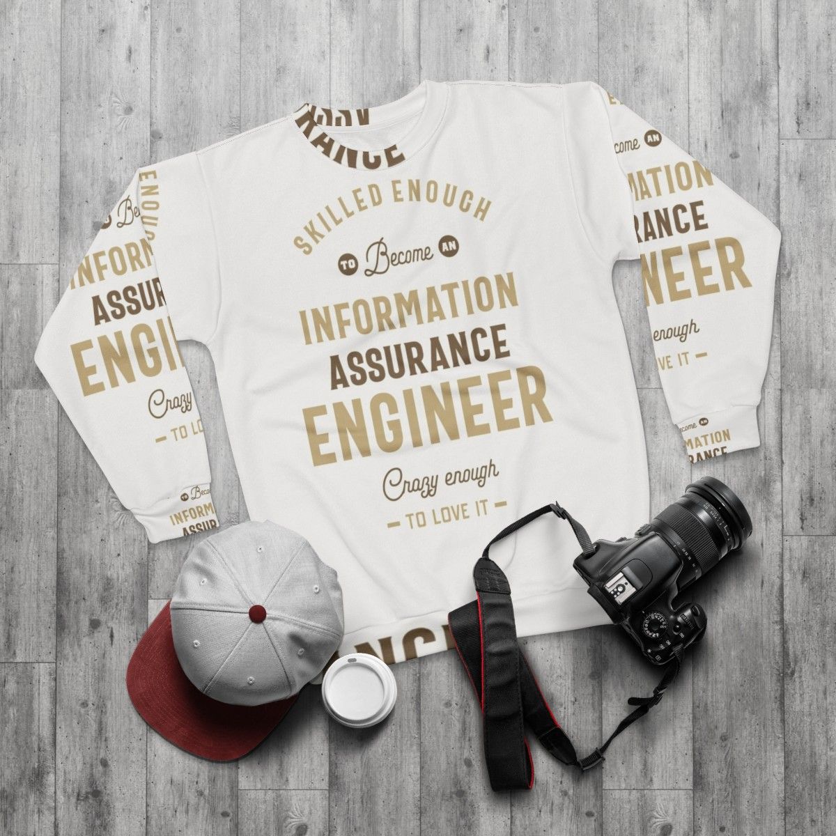 Cyber Security Information Assurance Engineer Sweatshirt - flat lay