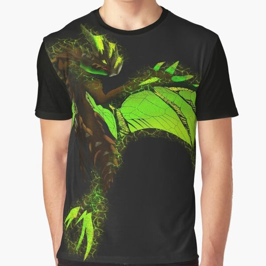 Astalos Monster Hunter Graphic T-Shirt featuring the Astalos monster from the Monster Hunter video game series